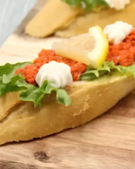 Mini chlebíček lososový